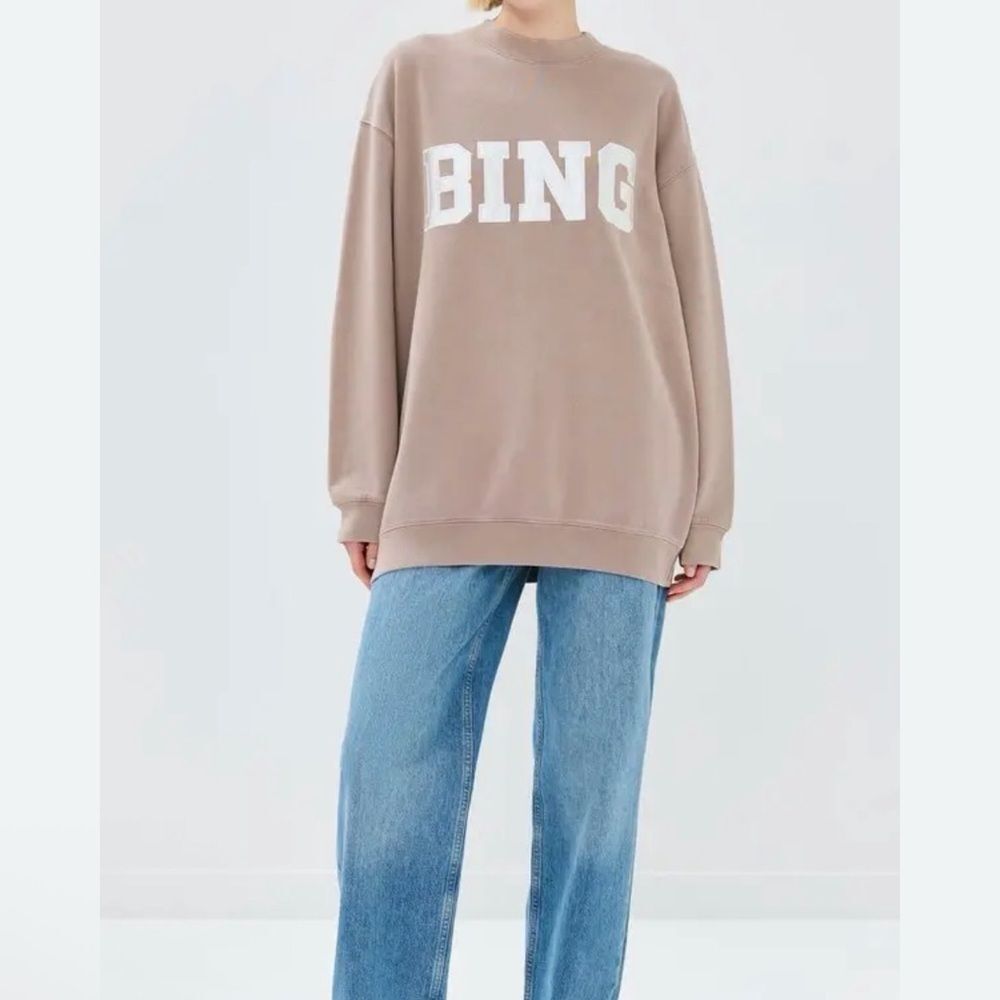 Anine Bing Tyler Satin Bing Sweatshirt